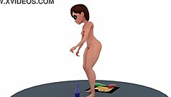 Naked Helen Parr in 3D Shows Big Tits