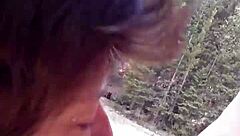 can you believe this petite latina swallowed cum by riverfront?