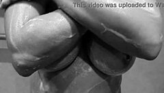 Girlfriend caught showing off her wet tits and pussy in the bath