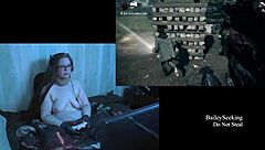 Naked Brunette with Big Natural Tits in Alan Wake Playthrough Part 10