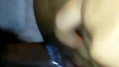 light skin ebony amateur getting wet