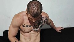 Caught my boyfriend jerking off with his friend, so I made both pound me hard