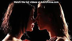 5x sinful lesbians licking wet pussies close up