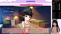 Vtuber Lewdneko STRIPS NAKED in anime hentai game dating order us part 1