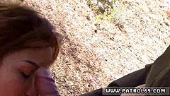 Police Uniform Babe With Small Tits Gets Hardcore Outdoor Fuck!