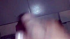 rico, why are you masturbating that big cock in the bathroom secretly?