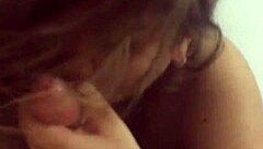 Tinder teen gives sloppy blowjob with big tits 😘