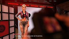 brunette stepsister gives footjob blowjob to monster cock in cosplay game