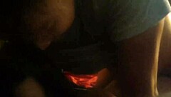 Teen babe gets her pussy licked intensely then bent over for doggystyle pounding with small cock