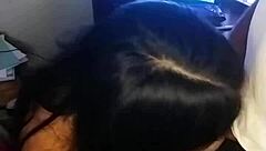 Latina Slut Sucks Dick While Pervert Masturbates Her