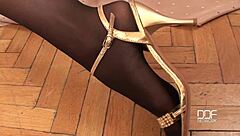 Why Are Lora's Black Stocking Legs So Tempting?