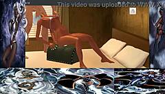 Mike g charms storm in 3d cartoon interracial deepthroat