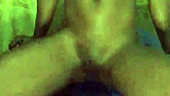 horny woman fingers tight pussy in hot night wear