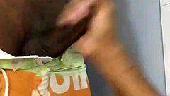 I gave a handjob to that big black cock, oh man!