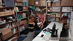 Hot police girl suspect was caught red handed by store associate!