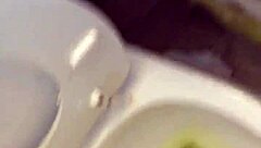 i piss in my underwear and pour blue soap on his cock