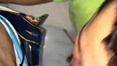 greedy blowjob from muscular black bodybuilder