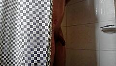 hey, watch these guys masturbate together in the bath