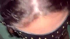 i give a wet blowjob and he cums on my big tits