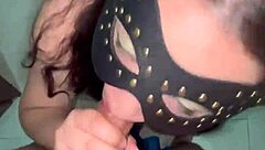 i give a wet blowjob and he cums on my big tits