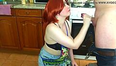 Wow, my beautiful wife, SUCK that cock instead of lunch!