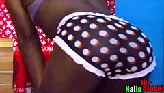 Interracial sex unfolds with my village girlfriend at the ranch.