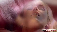 jenny, the fine blonde dame, enjoys solo masturbation with toys