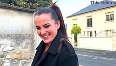 First time with brunette tattooed lawyer amy's big tits