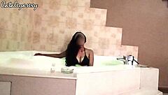 Latina gets fucked by photographer in jacuzzi photoshoot