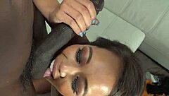 I can’t believe Aria Skye took that huge cock in her first interracial scene!