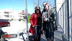 tight argentinian beauty enjoys wild adventures, pissing on cocks in a daring european escapade with a spanish pornstar.