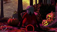 Happy Halloween Cassie Lewdine Big Tits Monster Cock