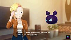 demon king eliza's blonde big tits in hentai magicami