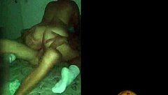 The old man shares an intimate moment with his wife.