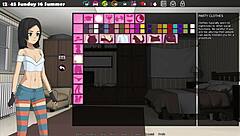 Finishing the game in an anime hentai adventure.