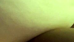 Creamy pussy rides big black cock in interracial hardcore.