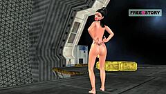 Animated 3d Solo Girl Cartoon Video Of A Cute Indian Bhabhi Giving Sexy Poses And Masturbating Using Banana