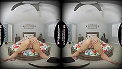 Kenna James Masturbates Solo In VR