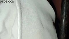 Celebrating husband's birthday in prison with lots of milk in her pussy.