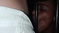 Celebrating husband's birthday in prison with lots of milk in her pussy.