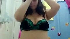 Young woman shows off in the bathroom part 1