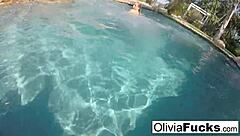 Olivia Feels Summer Pleasure In Pool