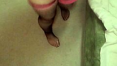 my gf in pink lingerie sucking and fucking feels amazing.