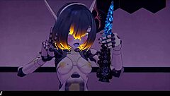 belky the robot gives quick jerk off instructions in anime style