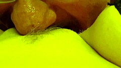 cunnilingus - husband head among spreading legs licking pussy