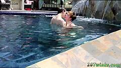 Man Delivers Intense Creampie In Gay Porn Scene With Hentai Elements And Male Masturbation.