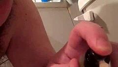 Young Gay Chub Sucks Dildo And Rides It Hard