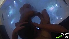 Hot Asian Brunette With Natural Tits Fucks Big Cock Hard In Jacuzzi