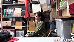 Little skinny criminal teen 18+ sucks cock in roleplay blowjob. She bends over for hardcore group banging with pornstar intensity.