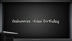 Kissi Celebrates Birthday With Party Fun. Clothes Get Ripped In Excitement.